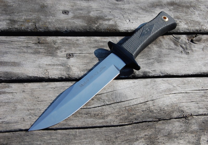 Muela Mirage 18W Fixed Knife Tactical Hunting with Leather Sheath