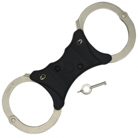 Kajdanki sztywne stalowe British Police TCH 840 z kluczykiem