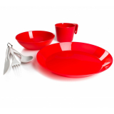 Lekki zestaw naczyń GSI CASCADIAN 1 PERSON TABLE SET- RED (1552095)